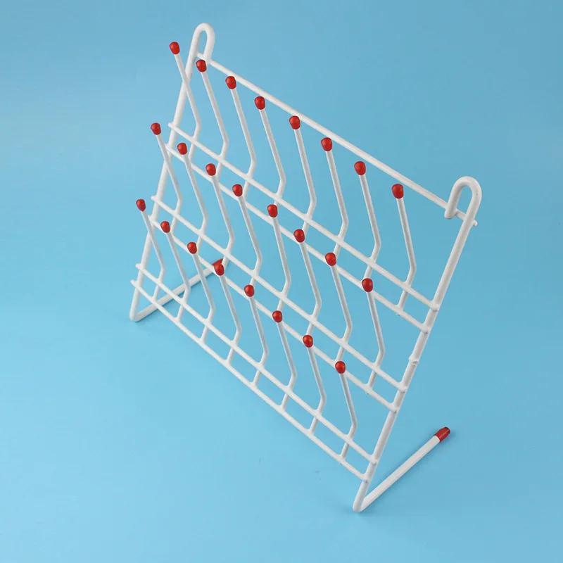 Стойка Трубка Сушка Тест Лаборатория Держатель Drainlabs Стенд Сушилка для Бутылок Раковина для Посуды Капающая Вода Стеллажи Лабораторная Посуда белый 16790₽