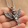 Lucky Angel Men's and Women's European and American Fashion Jewelry Wings Angel Necklace Pendant