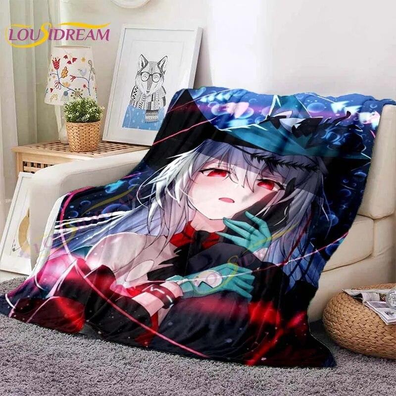 LoveUnholyc Decke RPG Decke Princess Connect Decke Spiel Anime Flanelldecke für Bett Sofa Reisen Weihnachtsdecke