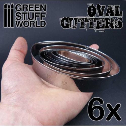 Green Stuff World Oval Base Cutter, Miniature Tool, GSWD-1998