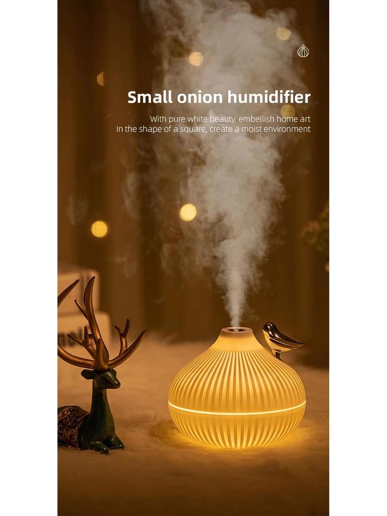 Leiser Zwiebel-Luftbefeuchter & Aroma-Diffusor - Sicher für Mutter & Baby, Perfekt für trockene Winterluft