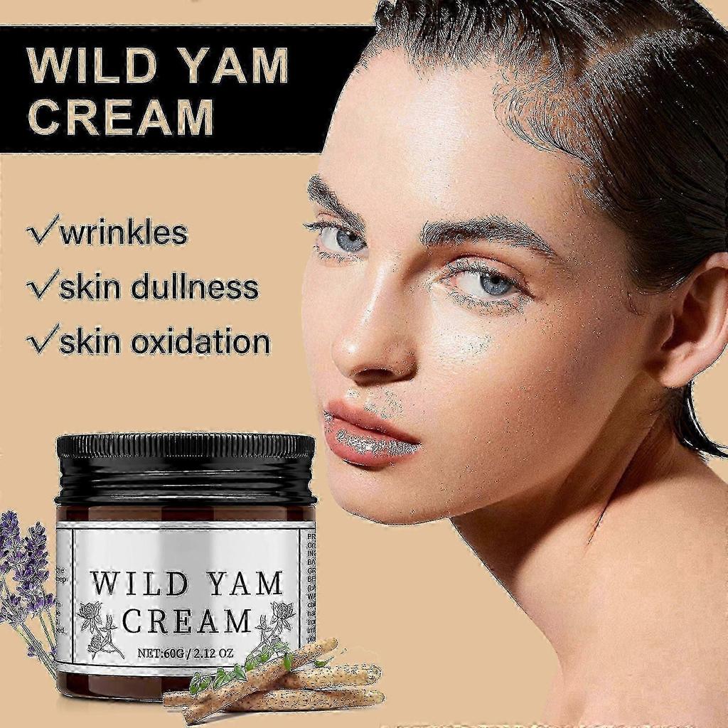 2025 3Pcs Organic Wild Yam Cream Natural Wild Yam Cream for Hormone Balance, Firming Anti-Aging Moisturizing Cream