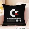 CCommodore Logo Cushion Cover Car Throw Pillow Case For Sofa Car Christmas Gift Xcm Xcm