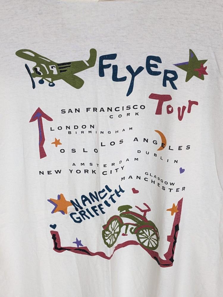 

Nanci Griffith Tour Flyers Country Music Short Cotton Unisex Tee Shirt MC073 Unisex T-Shirt XXXL