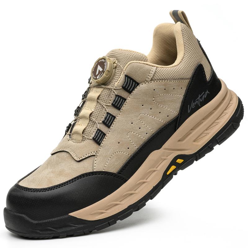

Rotating button Steel toe work boots Men s safety shoes Puncture-Proof Indestructible shoes Wear resistant Work Sneakers Men 40
