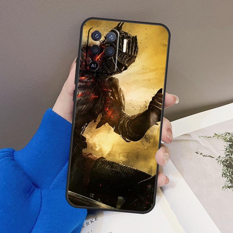 Game Dark Souls Case For Oppo A77 A57 A17 A60 A80 A40 A74 A54 A94 A78 A98 A18 A38 A58 A96 A76 A16 A15 A5 Pro