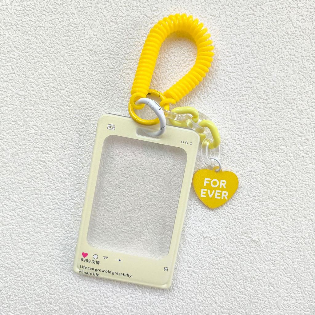 Card Note Storage Schoolbag Hook Transparent Card Holder Acrylic Crystal Card Holde Luggage Tag Hard Shell Anti-loss Card Case
