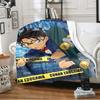 Cartoon Cartoon Detective Conan Printed Blanket, Fashionable Soft Warm Flannel Blanket, Bed Sofa Outdoor Travel Picnic Blanket