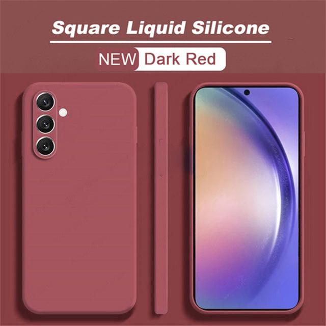 Shockproof Liquid Silicone Phone Case For Samsung Galaxy A54 5g A53 A52 A51 A14 A71 A13 A12 A21s A73 A72 A34 A50 A33 A32 Cover