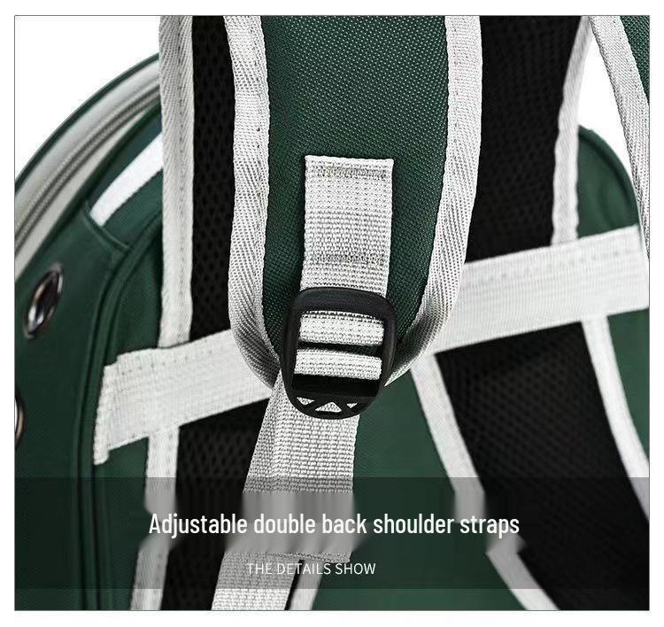 Transparent Double Shoulder Cat Backpack - Lightweight, Breathable & Panoramic Pet Bag for Outings