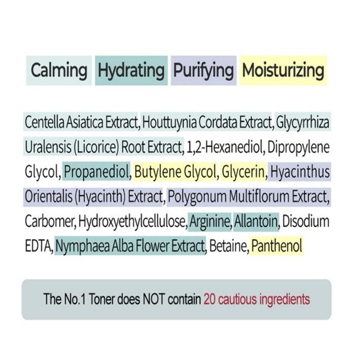 NUMBUZIN No.1 Pure-full Calming Herb Toner 300ml