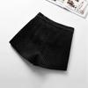 Gold Velvet Short Pants Women's Autumn and Winter Outer Wear Pants High Waist Wide Leg A-line Loose Pearl Woolen Pants