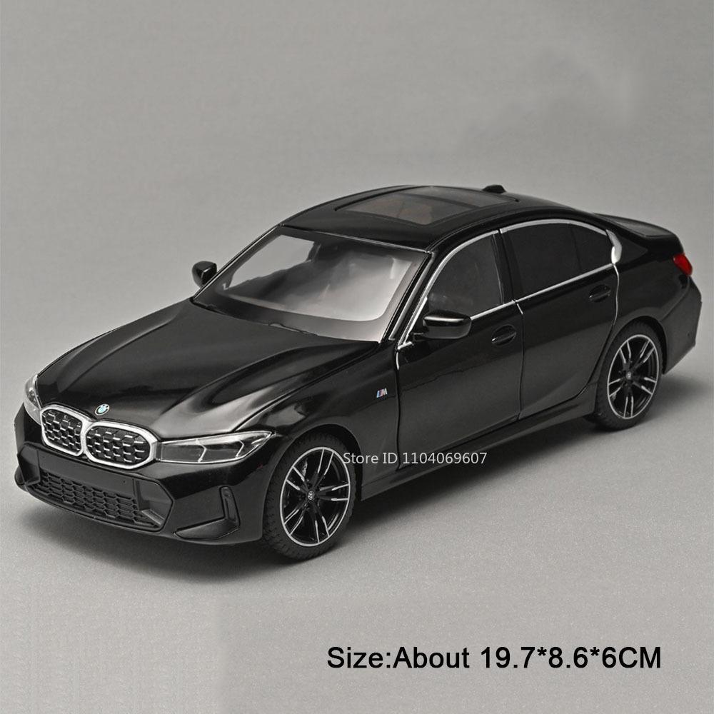

1:24 Car X5M 325LI Model Toys Alloy Diecast Simulation Interior Shock Absorption Doors Opened Office Table Ornament for Friends