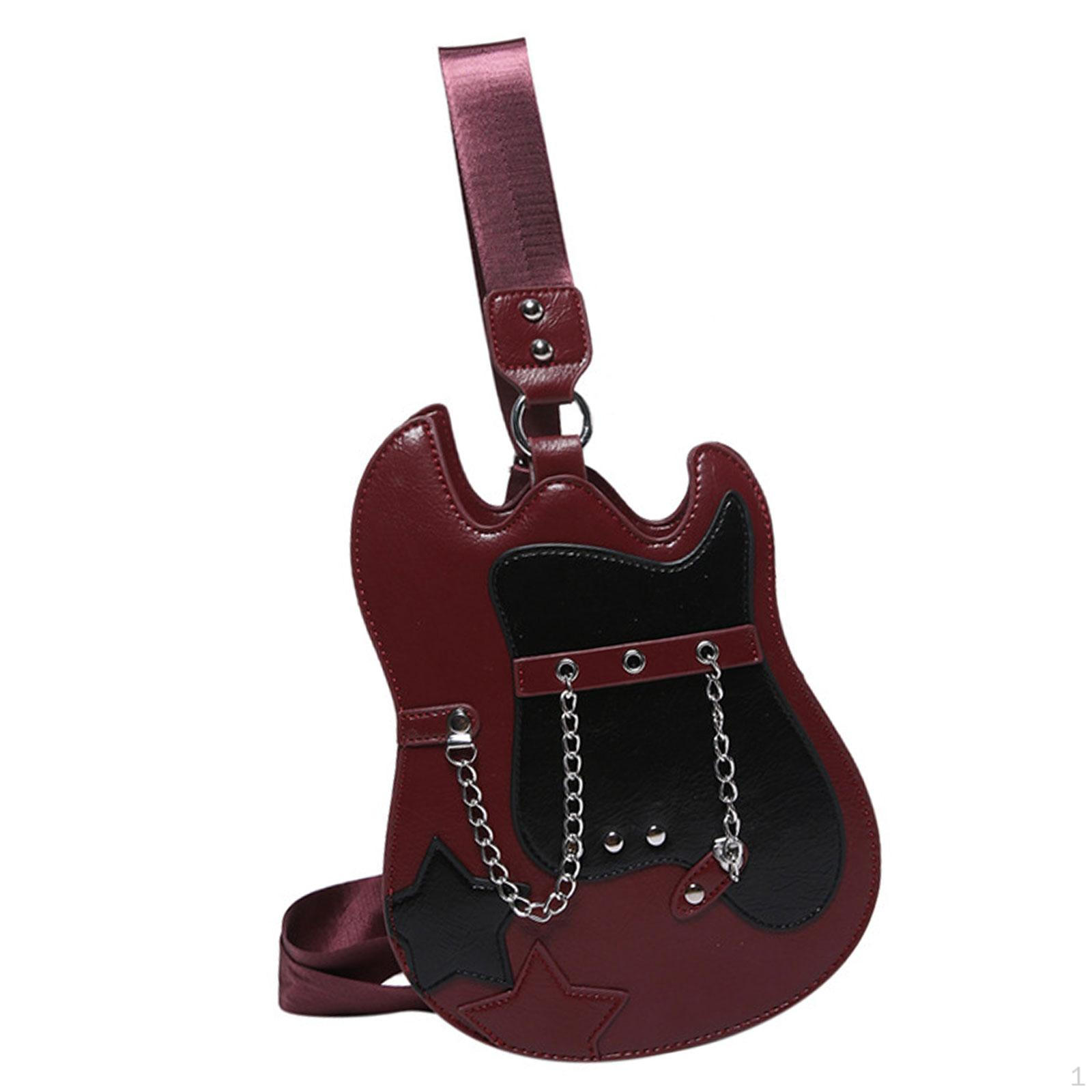 

Сумка кросбоді у формі гітари Подарунок Модна жіноча на плече для вуличного шопінгу червоний