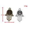 Alloy Hamsa Hand Charms Amulet Pendants For Good Luck Jewelry Making