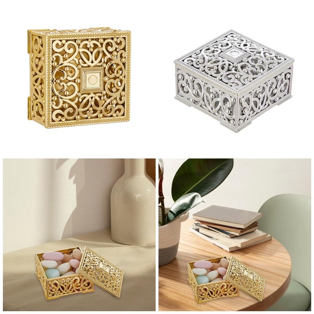 12Pcs Elegant Gift Boxes For Sweets Delicate European Style Plastic Candy Boxes with Lid For Sweet Treat Party Favors