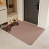 Character M-Mr. Bean Floor Mat Flannel Door Mat Non-Slip Absorbent Washable Indoor Home Rug