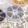 1 Box Metal Open Jump Rings Kit Gold Silver Color Double Loops Split Rings For DIY Bracelet Earring Making Connector Accessories