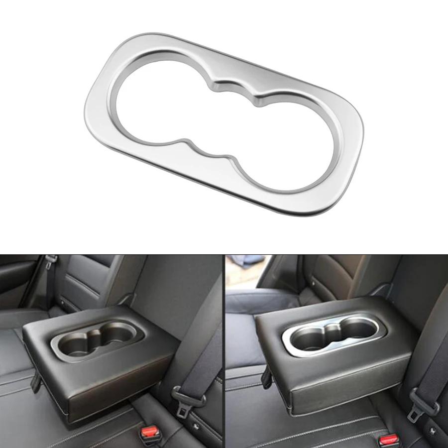 Car Rear Water Cup Holder Protection Cover Trim Sticker for Renault Koleos for Samsung QM6 2017-2022 Stickers ABS Accessories