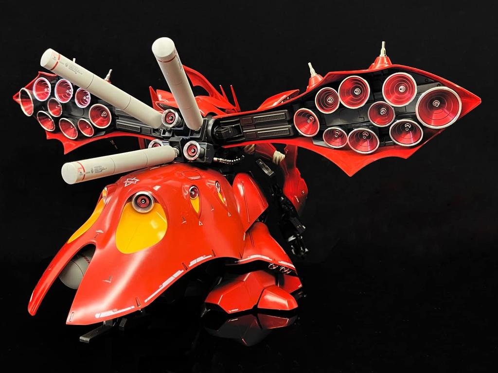 HGUC for Nightingale Metal Vernier Stainless Steel Parts Deluxe Edition Set Red Metal Vernier Set 1/144 MSN-04II + (Silver + Only)