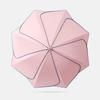 Straight umbrella Modern minimalist creative solid color Durable vinyl petal fresh long handle umbrella Solid wood handle umbrella