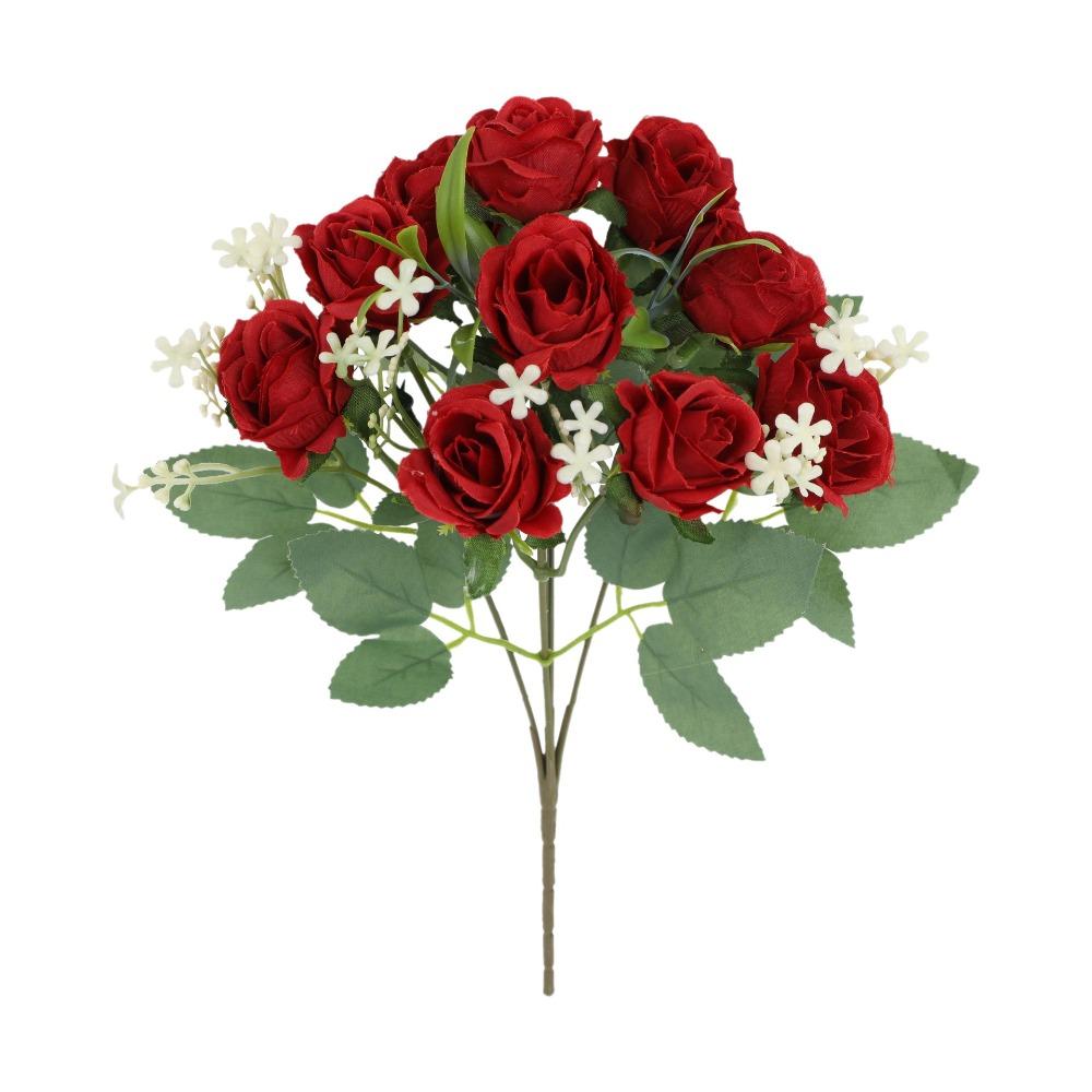 Lifelike with Stems Artificial Rose Flowers Real Touch Floral Arrangements Fake Rose Rose Bouquet Party Centerpieces