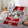 Custom Name Ajax Theme Printed Blanket Perfect For Couch Bed Travel Outdoor Use Machine Washable Cozy Durable