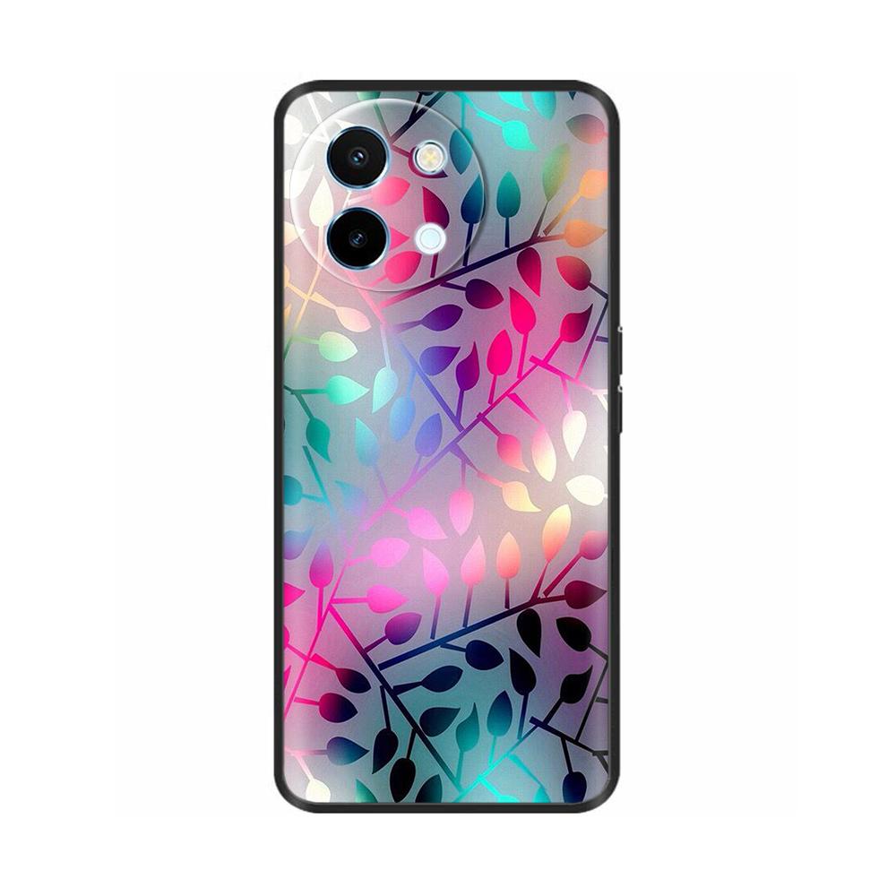 For Vivo Y38 5G Phone Case Painted Soft Black TPU Silicone Bumper For Vivo Y38 Y200i Y200t T3x Protective Back Cover Cases Capas