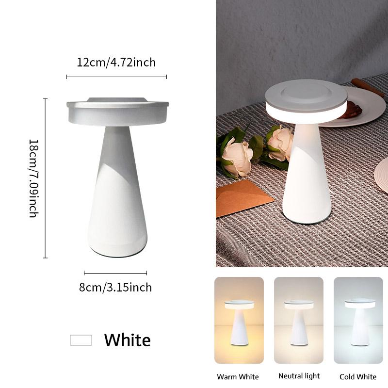 

USB Rechargeable Table Lamp Touch Switch One Click On/Off Light For Study Lamps For Bedroom Portable Work Decorations Night Lamp белый
