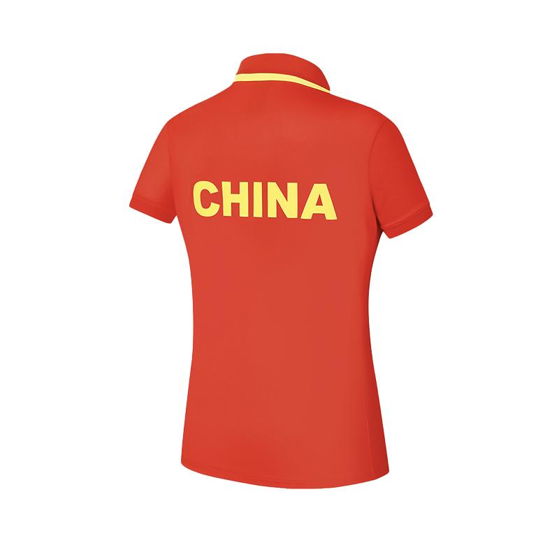 New FILA Polo Shirts Women's National Flag Red Logo Standard Color A11W431113FRD