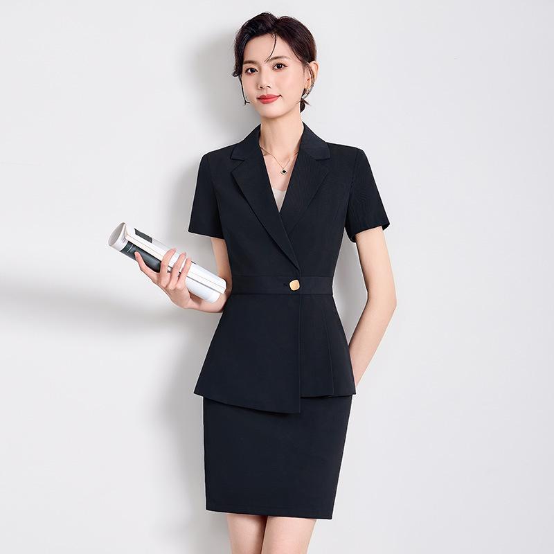 2025 Women's Professional Suit Set: Spring/Summer Western Style Receptionist Formal Wear, Jewelry Store Uniform