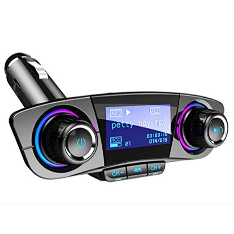 BT06 Car MP3 Bluetooth FM Transmitter with Hands-free Calling & 2.1A Fast Charging.