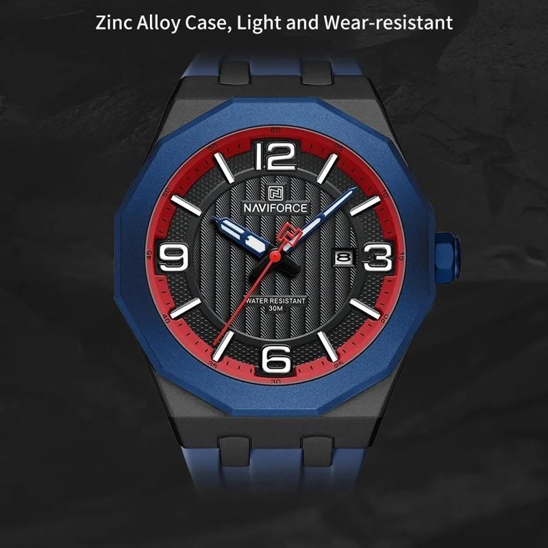 Luxury Men's Business Watch Waterproof Sports Quartz Clock Silicone Strap Men Wristwatches