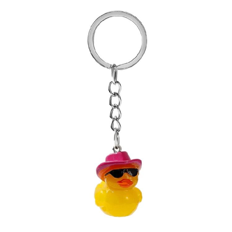Fun and Vibrant Bag Pendant Creative Duck Pendant Keychain/Ear Rings Decorations