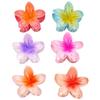 17KM Hawaiian Flower Hair Clip for Women Korean Candy Color Big Hairpin Hair Accessories