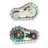 Stress Relief Metal Bike Chain Fidget Spinner - Anti-Anxiety Finger Toy for Adults, Unique Desk Toy Gifts for Men