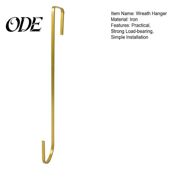 Wreath Hanger Front Door Christmas Hook Strong Load-bearing Halloween Decoration Rustproof Ultra-Thin Design Easy Installation Holder Hanging