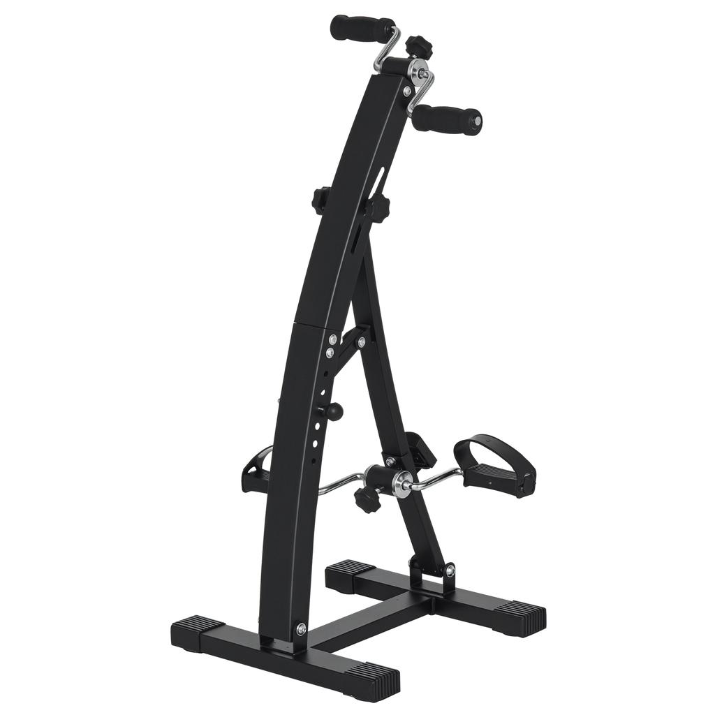 Stacionární rotopední pedálový trenažér pro rehabilitaci paží a nohou 40D x 42,5Š x 100V cm nastavitelná výška řídítek černý