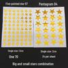 Golden Star and Flower Reward Stickers for Children - Ideal for Kindergarten Praise
