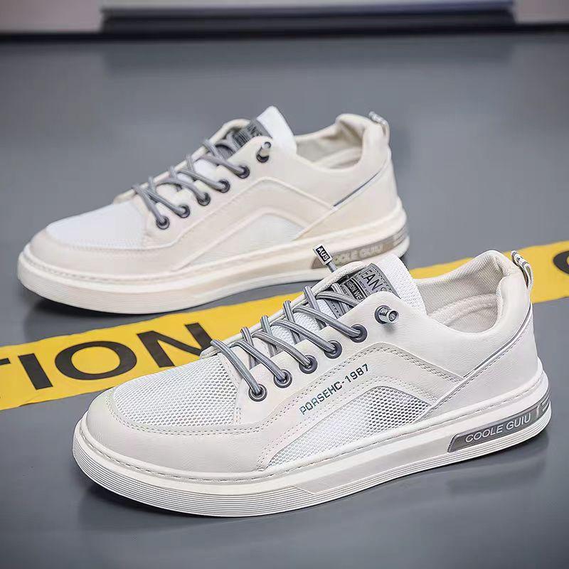 

Men s shoes spring 2025 new casual leather shoes men s little white board shoes breathable versatile white shoes lightweight sports trendy shoes 44