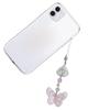 Eye Catching Butterfly Phone Chain Keychain Multifuntional Use Phone Pendant Present for Youthful Style Enthusiasts