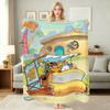Scoobydoo Gang Anime Printed Blanket Skinfriendly Soft Fleece Blanket For Outdoor Travel Lightweight Home Decor Holiday Gift