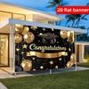 Happy graduation in one piece! Graduation Congratulations Banner, Graduation Ball Background Curtain