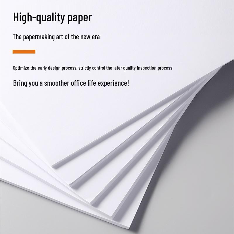 Whole Box of 5 Packs A4 Paper, 2500 Sheets, 80g, Thickened Printing/Draft Paper for Office/Student Use.