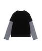 CARGOBROS FOR WOMAN Star Layered Long Sleeve T-Shirt (Black/White)