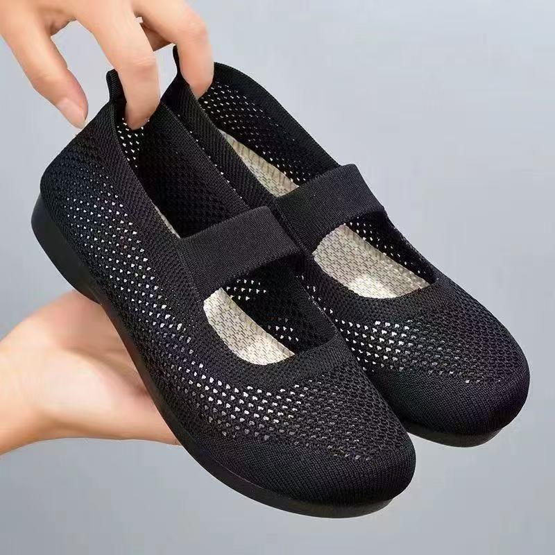 Zapatos Casuales Ligeros Transpirables Antideslizantes Flyknit de Primavera y Verano para Mujer