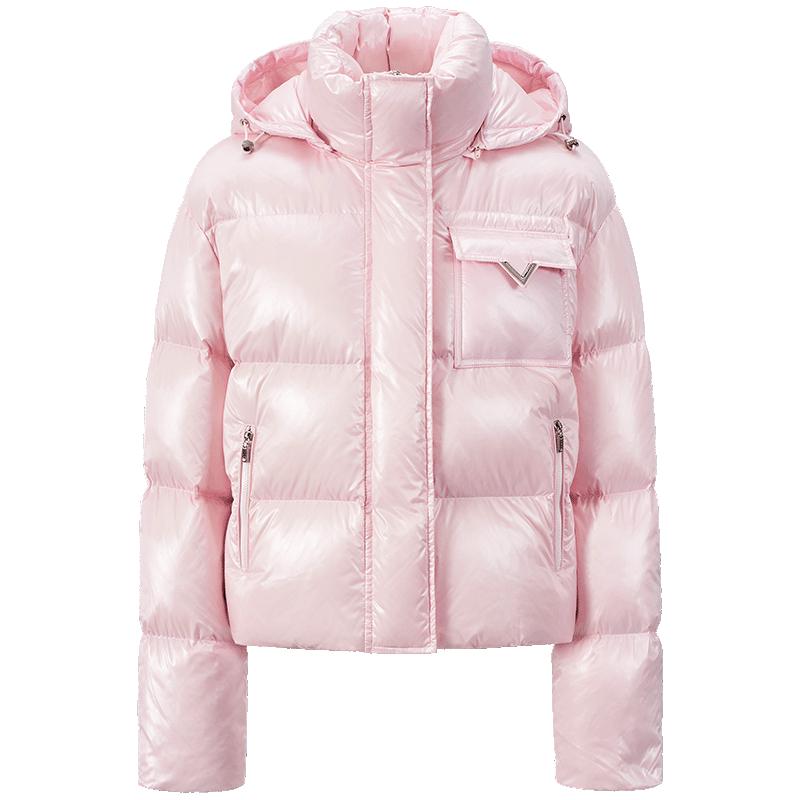 GIOVANNI VALENTINO Women's Classic Short Winter Puffer Down Jacket