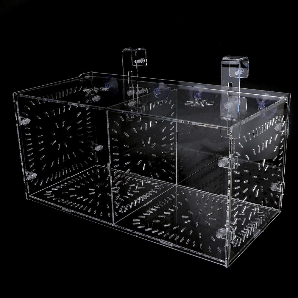 Isolation Breeding Box Seedlings Incubation Reproduction for Fish Tank Aquarium(30x15x15cm)