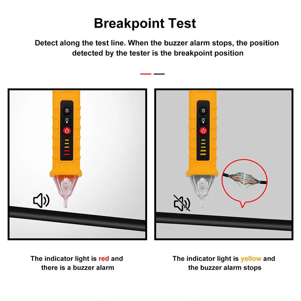 Přenosný detektor napětí Inteligentní bezkontaktní tester Pero Měřicí senzor Testovací indikátor Digitální 12-1000V Voltový proud AC