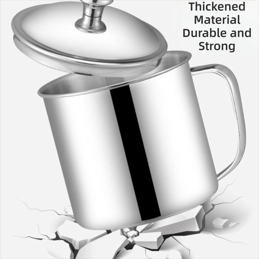 New 350-1250ml Mug 304 Stainless Steel Handle Design Tea Cup With Lid Drinkware Camping